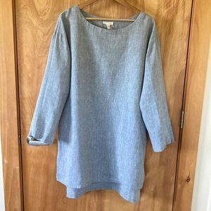 Eileen Fisher linen tunic dress - size small